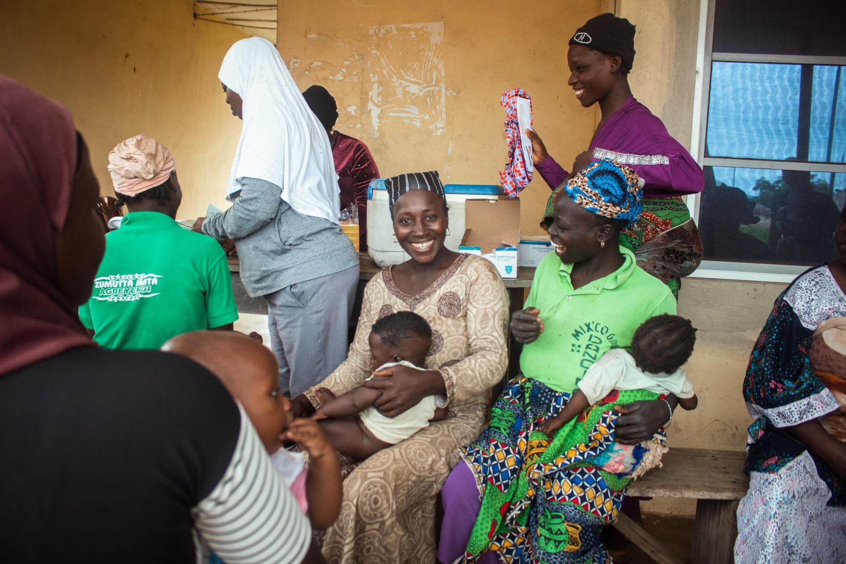 Health facility vaccination session